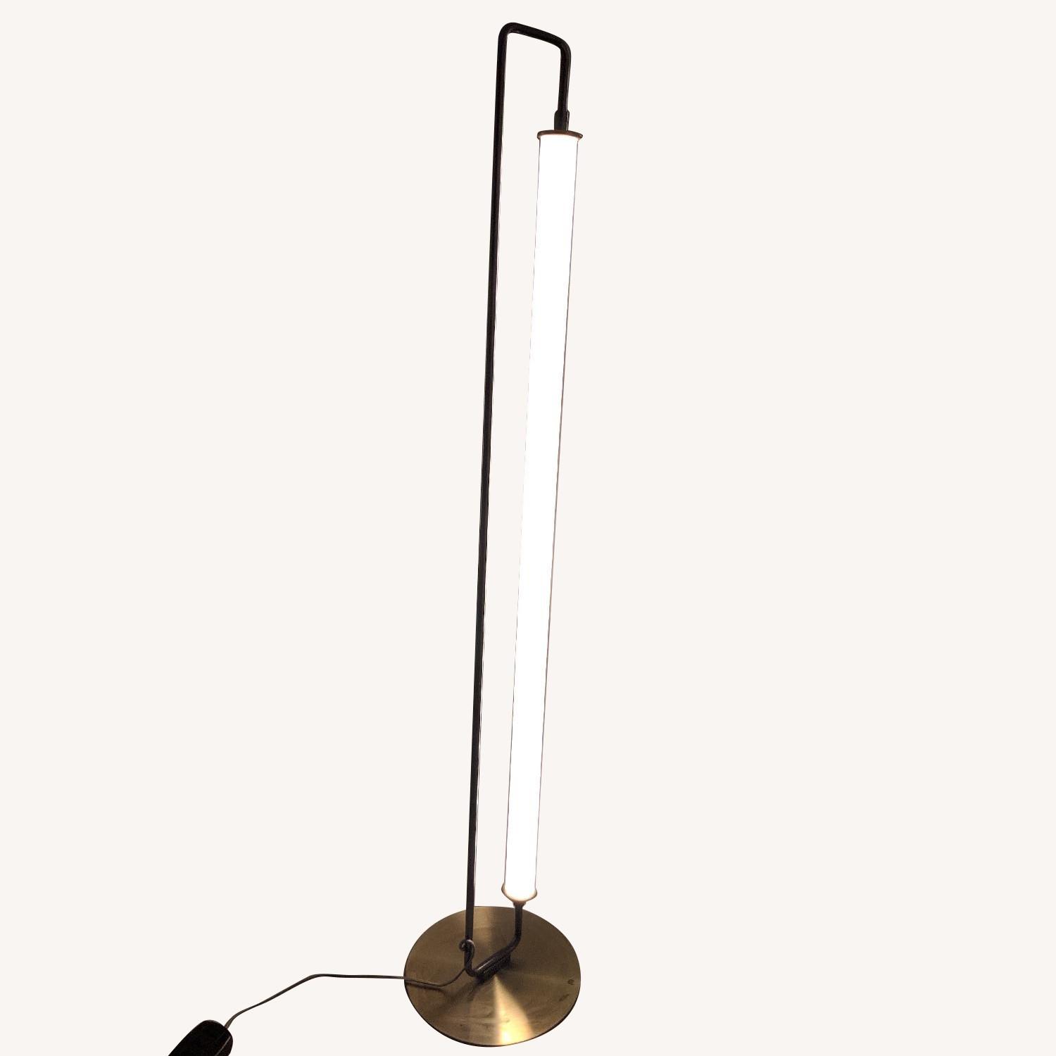 West Elm Linear Metal LED Floor Lamp in Burnished Bronze - image-0