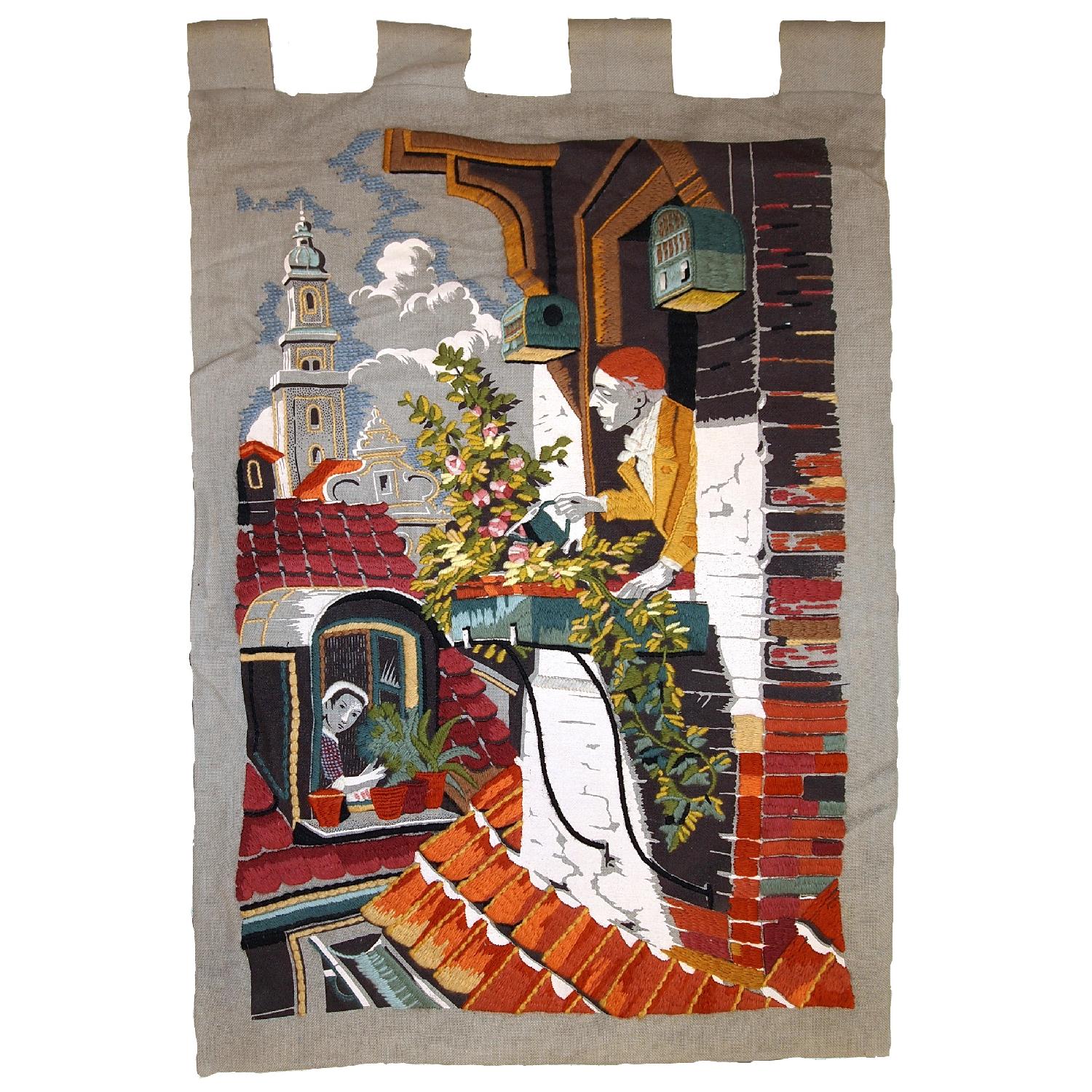Handmade Vintage European Tapestry - image-0