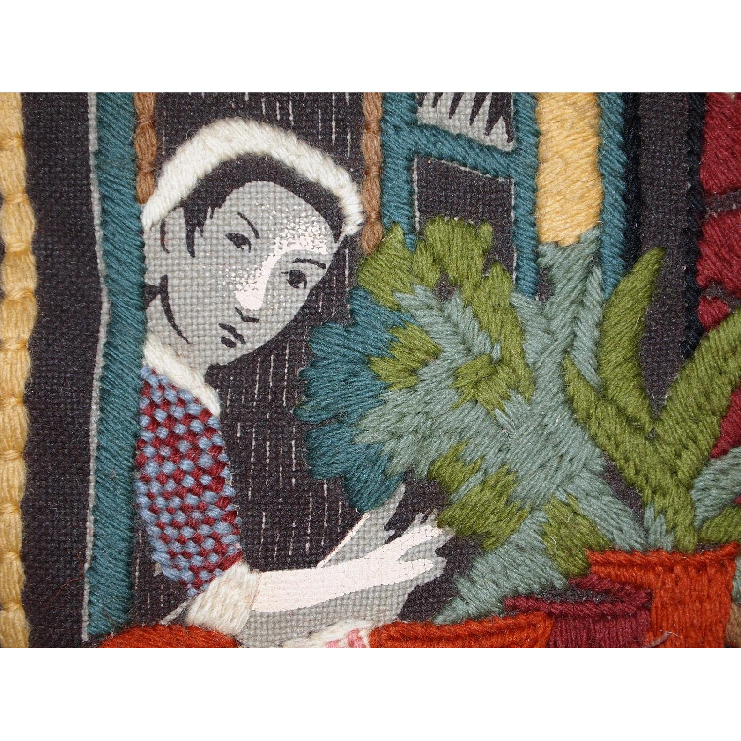Handmade Vintage European Tapestry - image-2