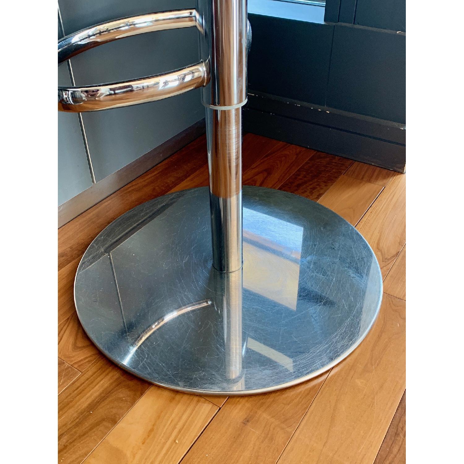 Frontgate Adjustable Leather Bar Stools - image-3