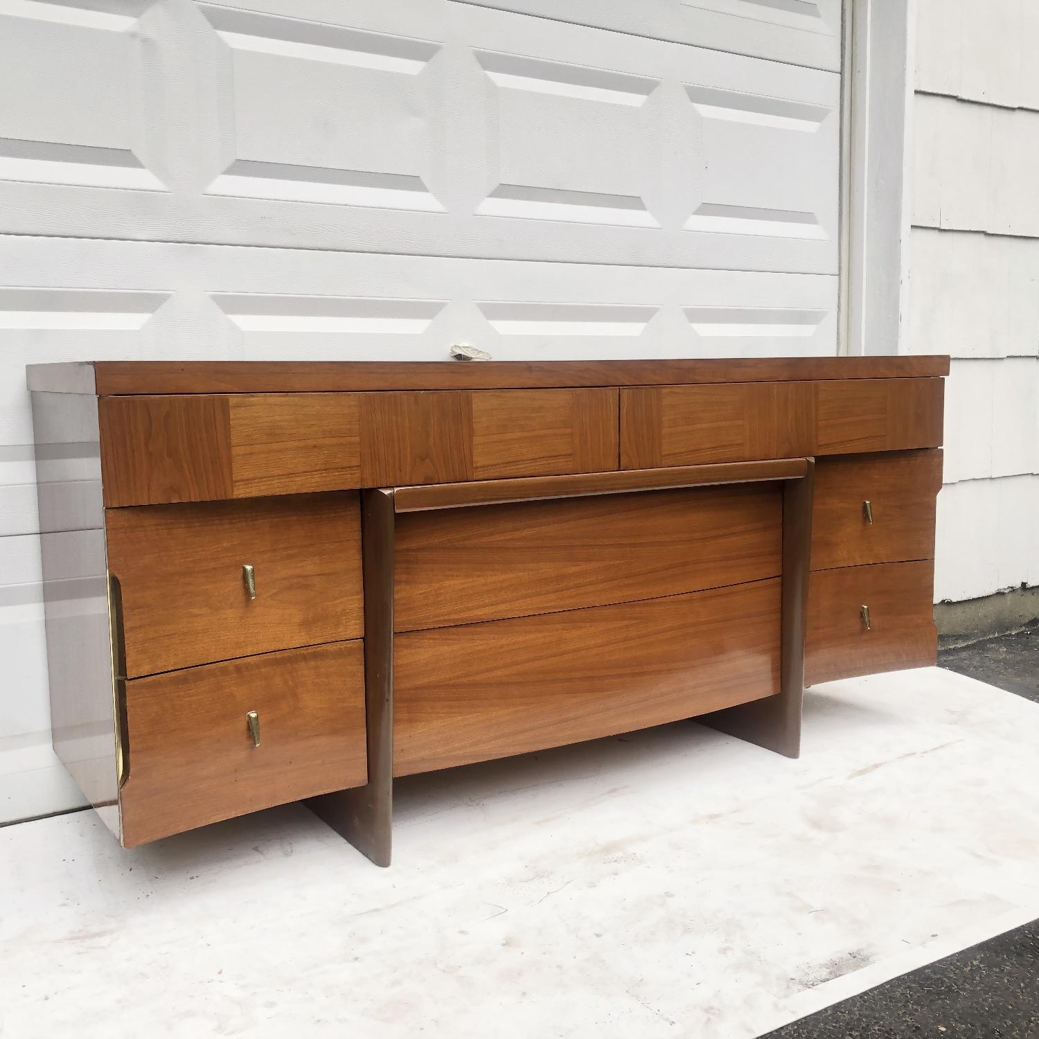 Mid-Century Modern Curved Front Dresser - image-1
