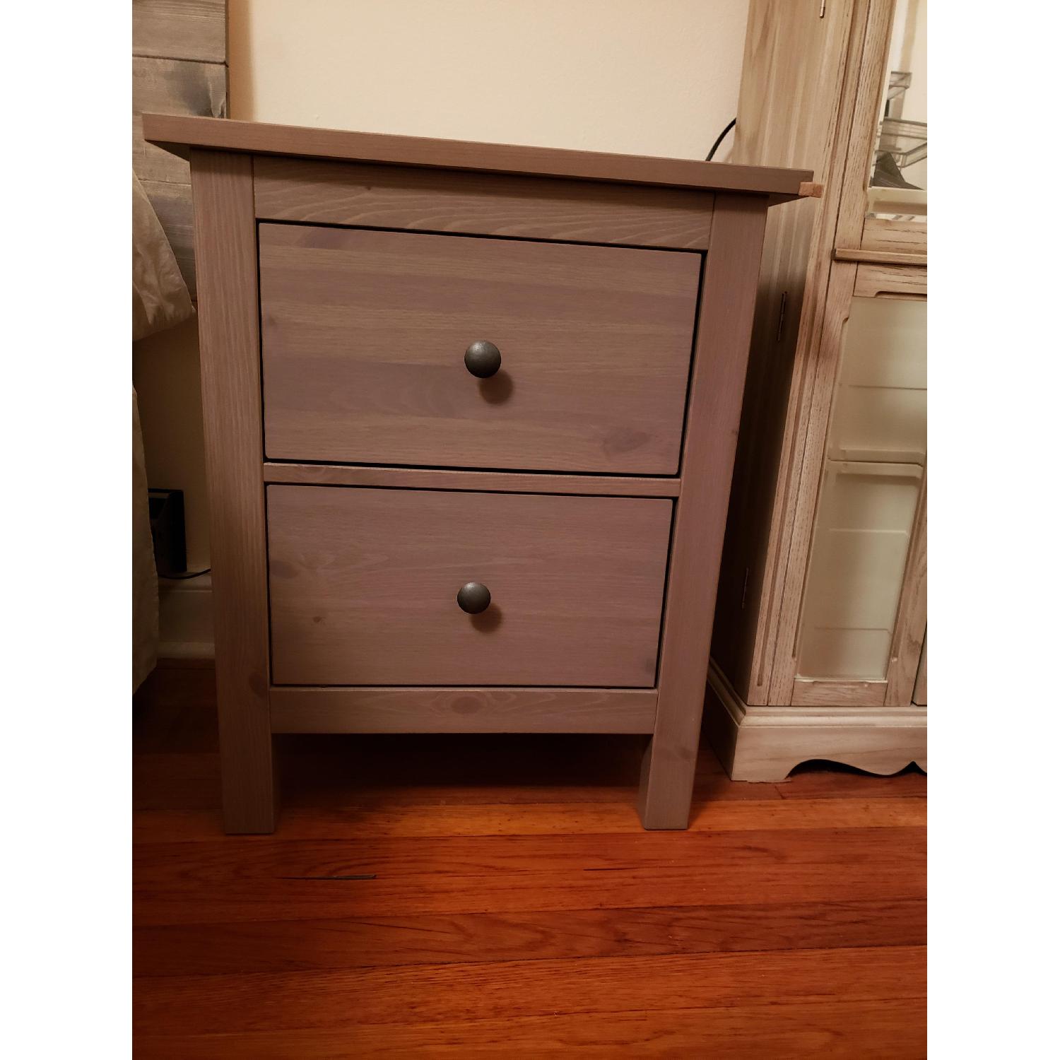 Ikea Hemnes Gray 2Drawer Nightstands AptDeco