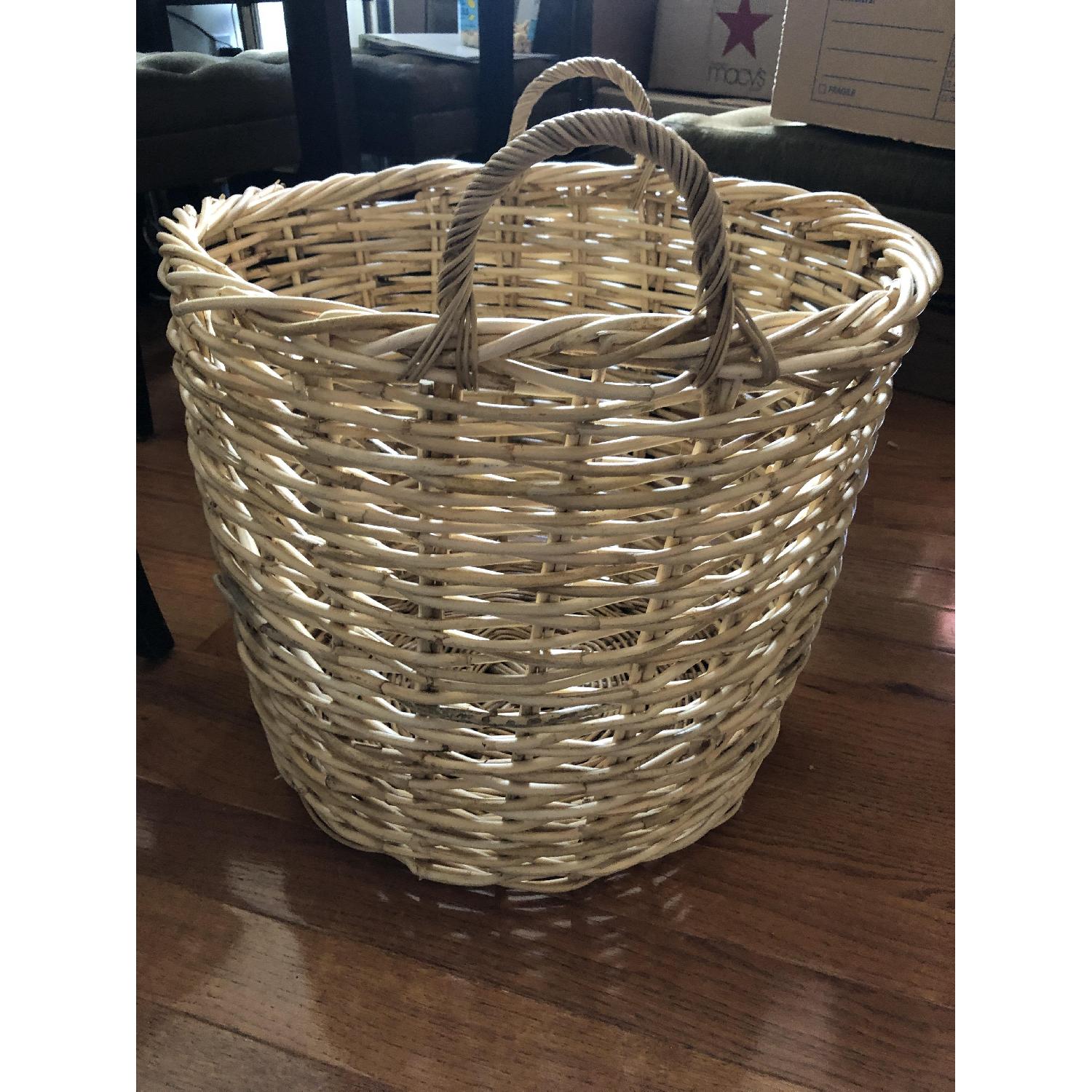 HomeGoods Large Natural Rattan Woven Basket - image-3