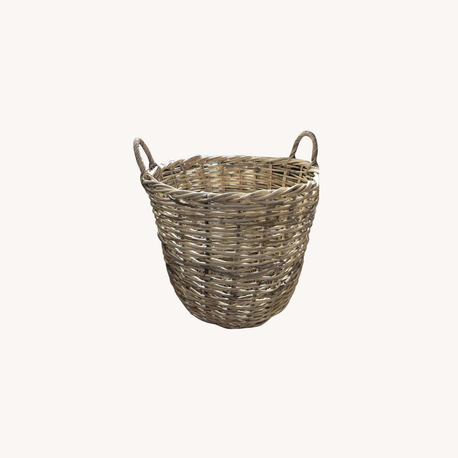 HomeGoods Large Natural Rattan Woven Basket - image-0