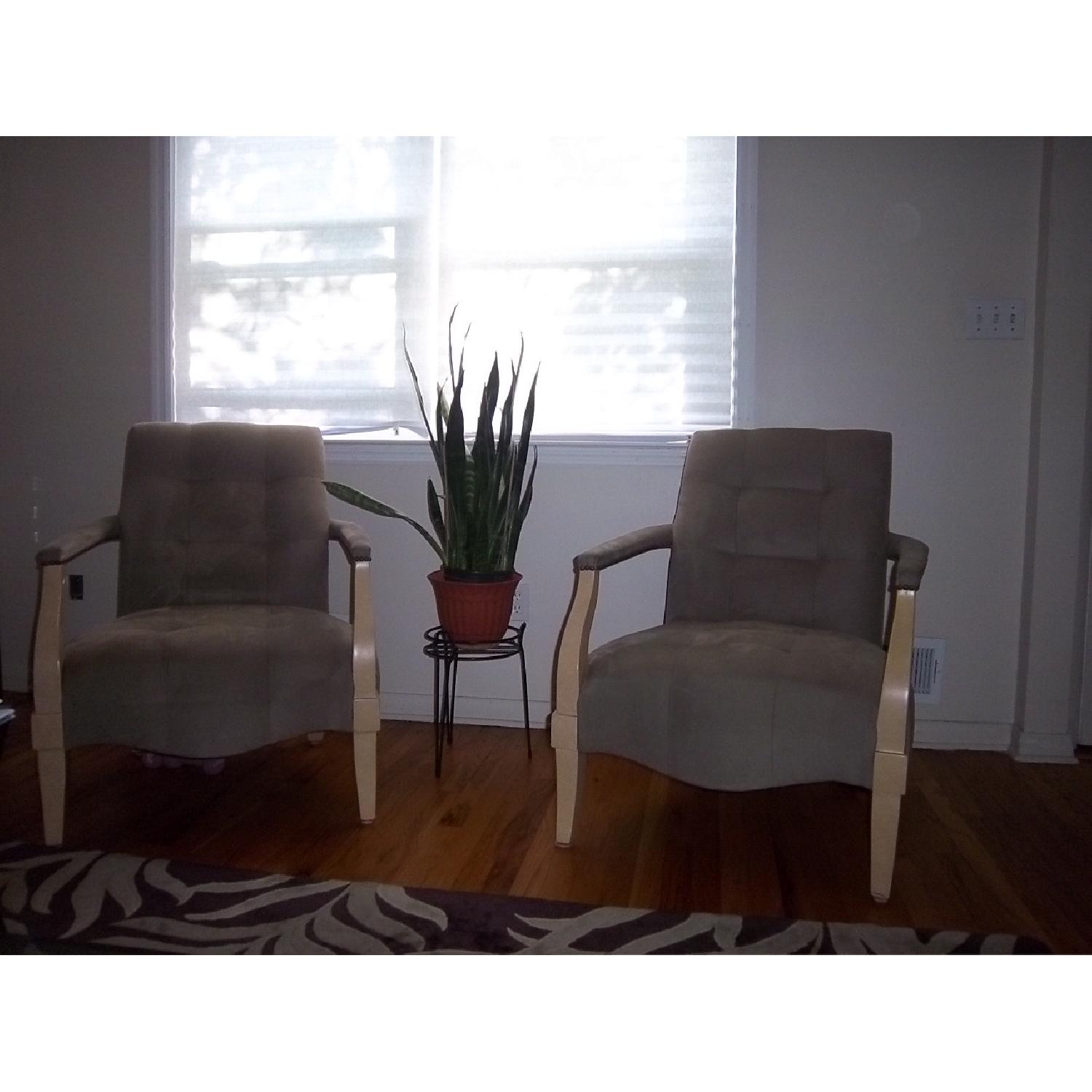 Bella Supersuede Accent Chairs - image-1