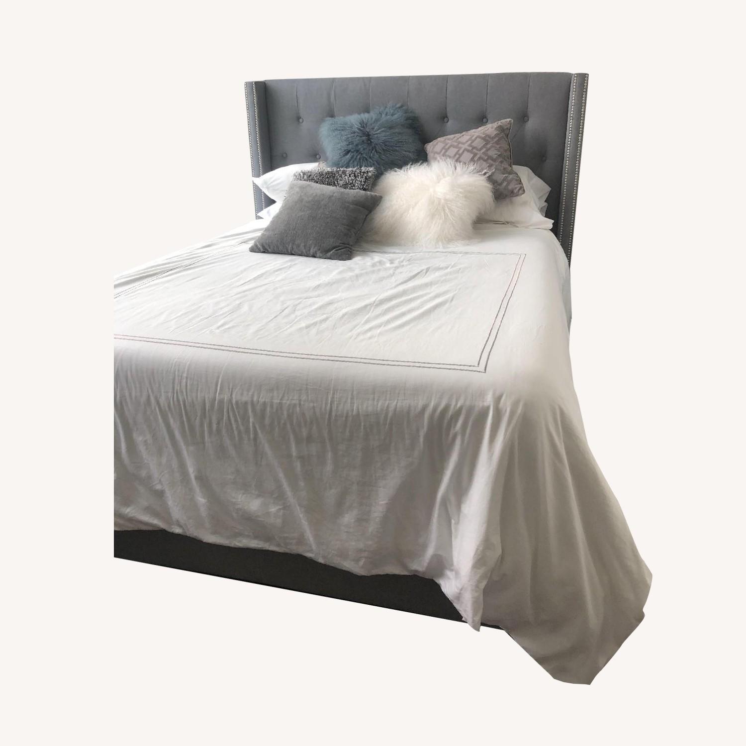 West Elm Diamond Quilted Bed Frame AptDeco