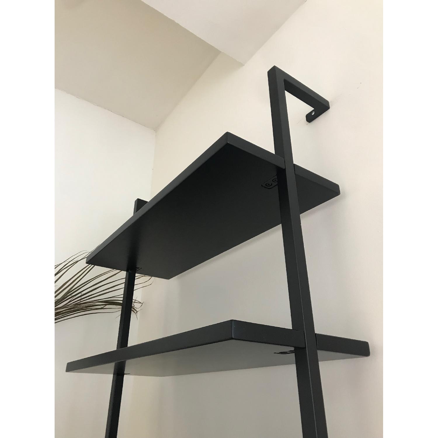 CB2 Industrial Wall Mounted Metal Bookshelf AptDeco