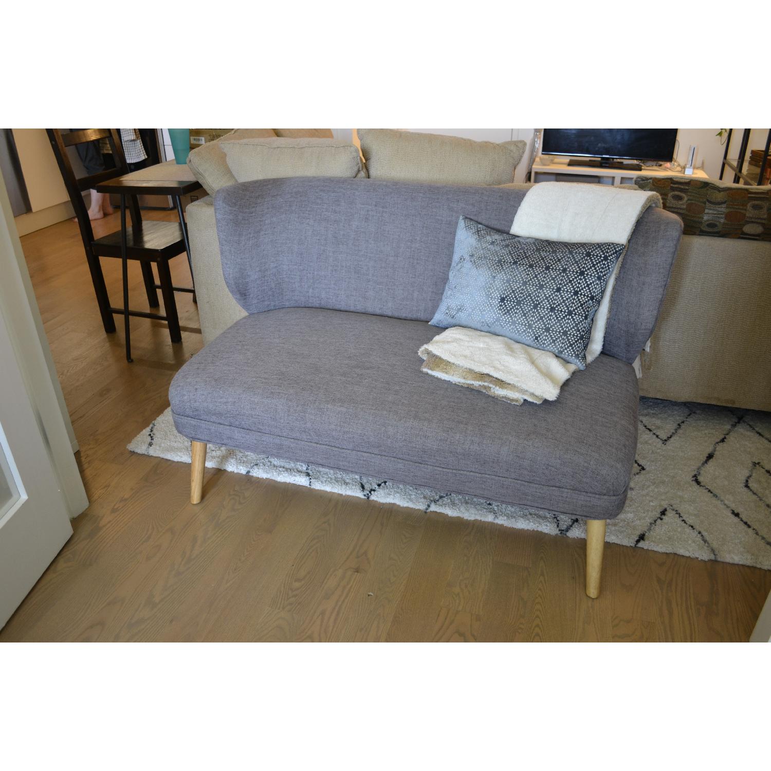 Gray Loveseat - image-1