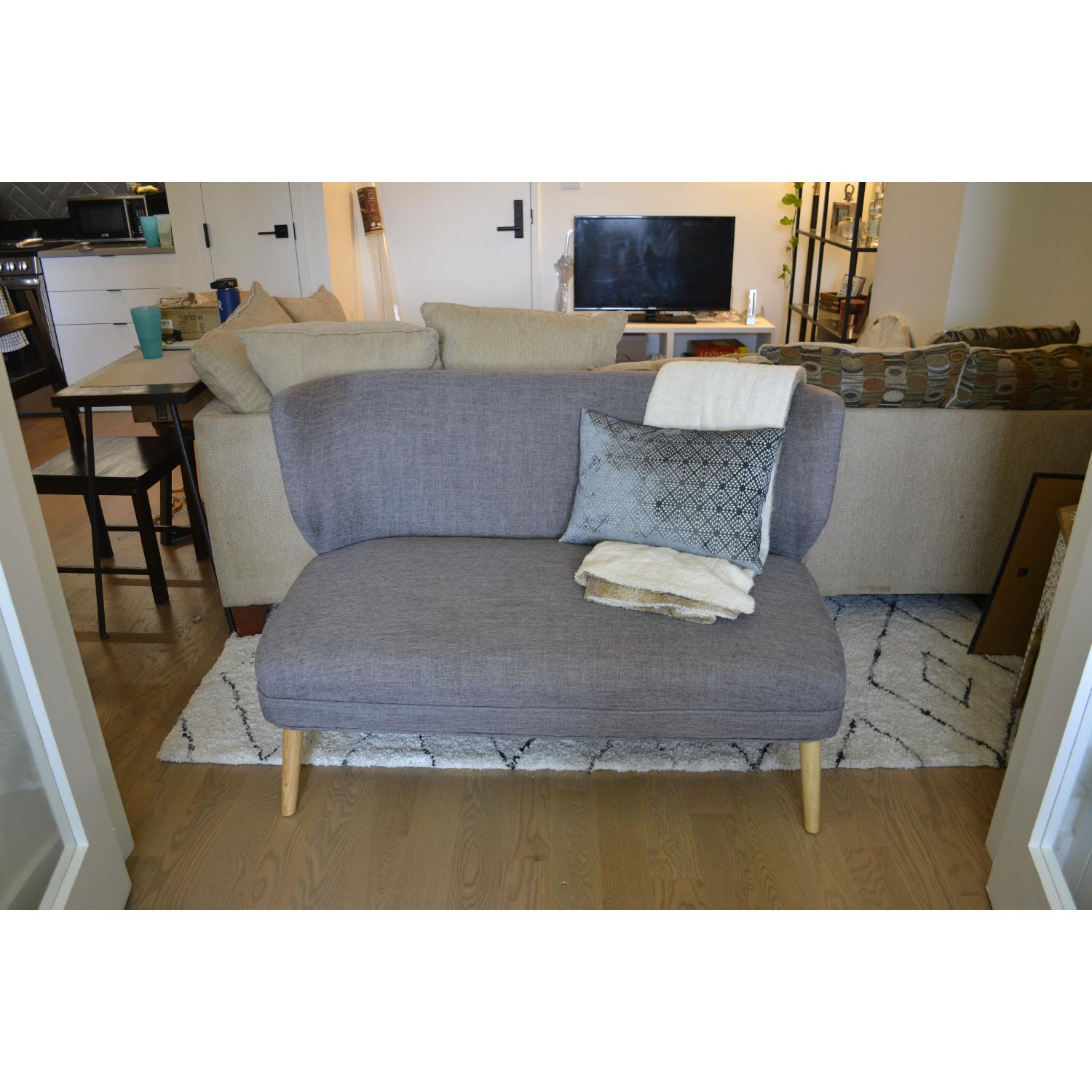 Gray Loveseat - image-2