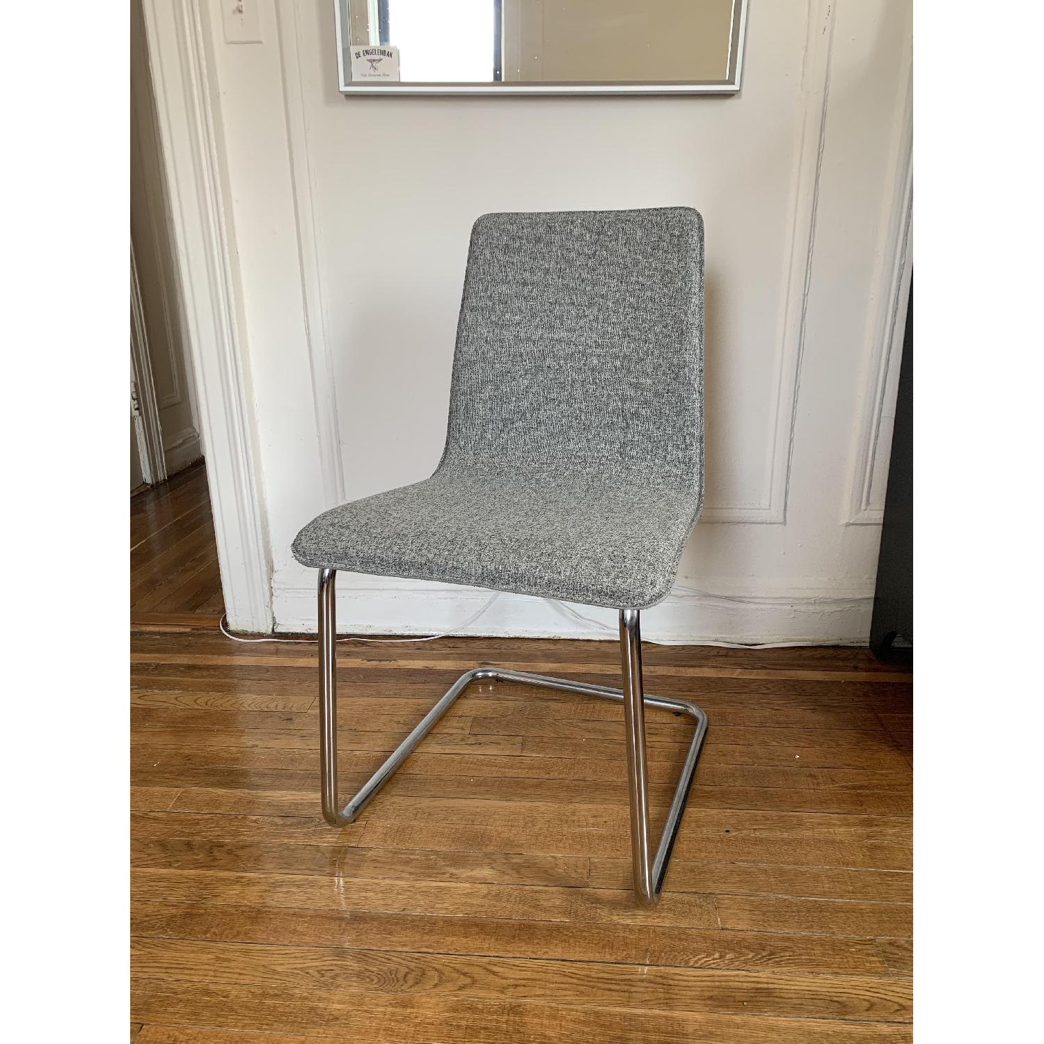 CB2 Pony Grey Tweed Chairs - image-2