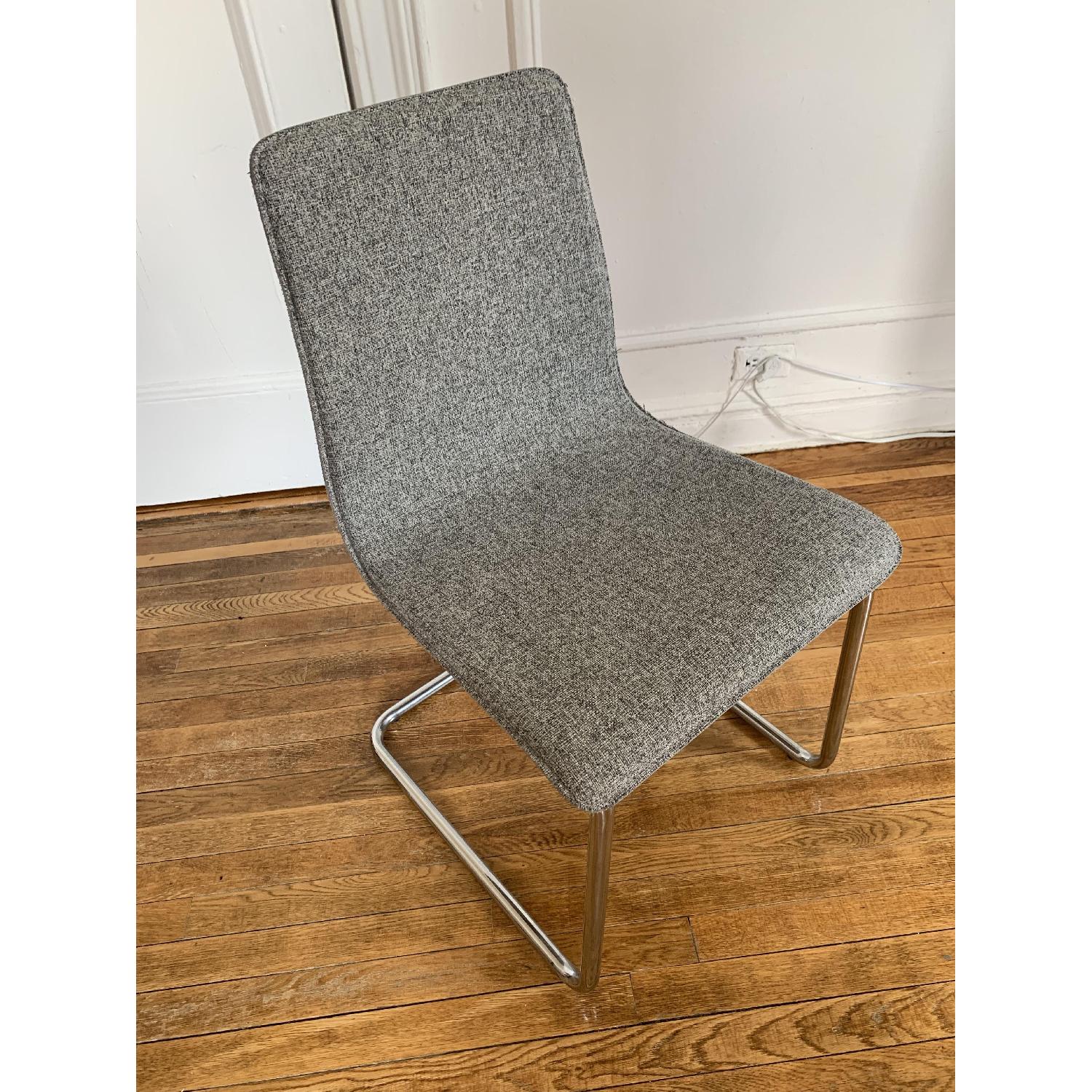 CB2 Pony Grey Tweed Chairs - image-4
