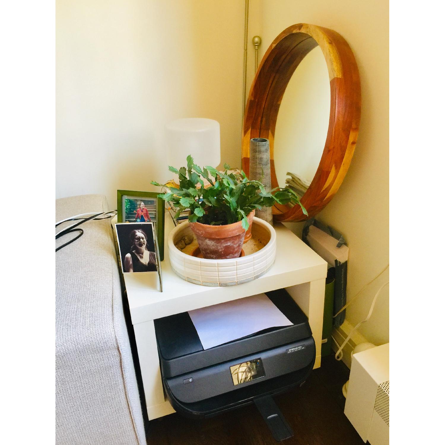 CB2 Round Acacia Mirror - image-4