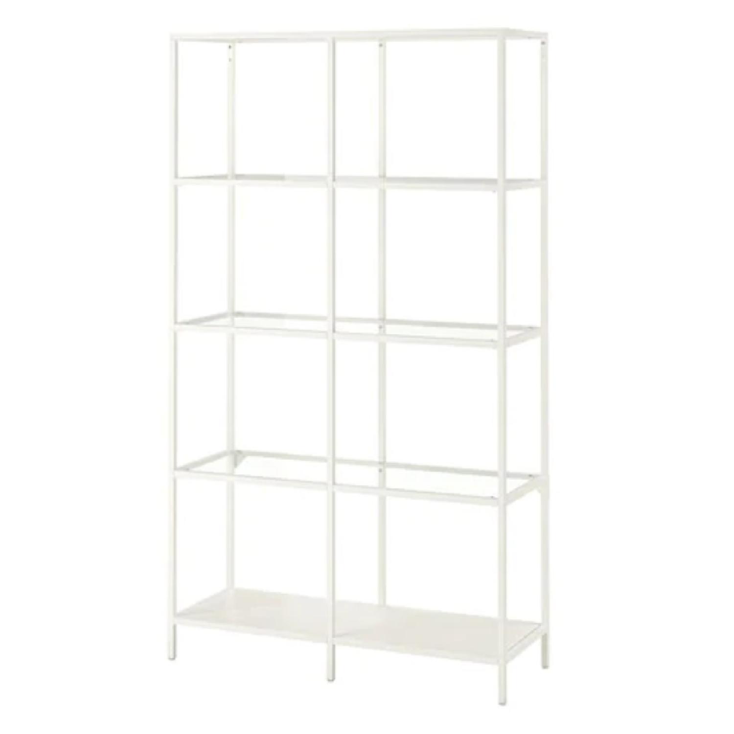 Ikea Vittsjo Double Shelf Unit in White - image-0