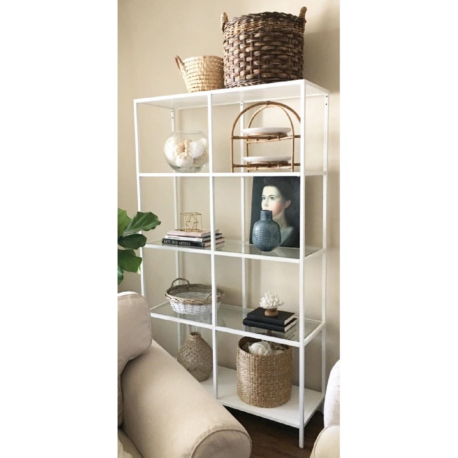Ikea Vittsjo Double Shelf Unit in White - image-1