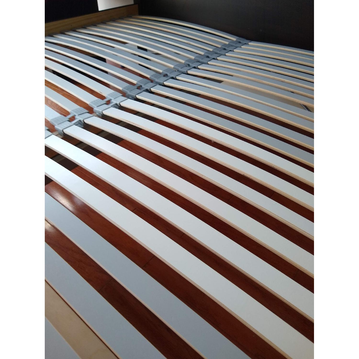 Ikea Hemnes Queen Size Bed Frame w/ Lonset AptDeco