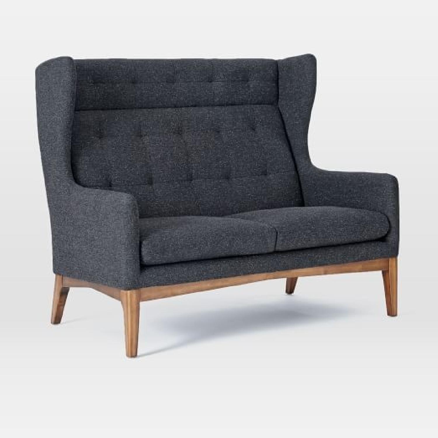 West Elm James Harrison Winged Setee - image-3