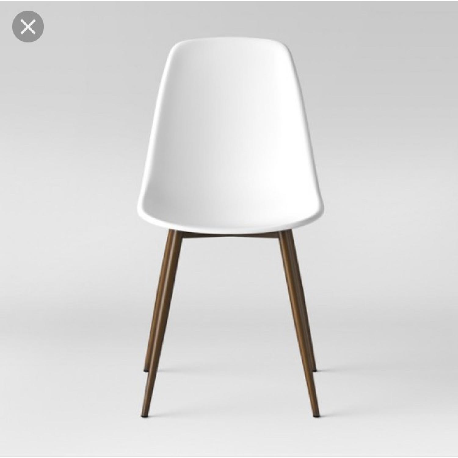 Target Copley Modern White Plastic Chairs AptDeco