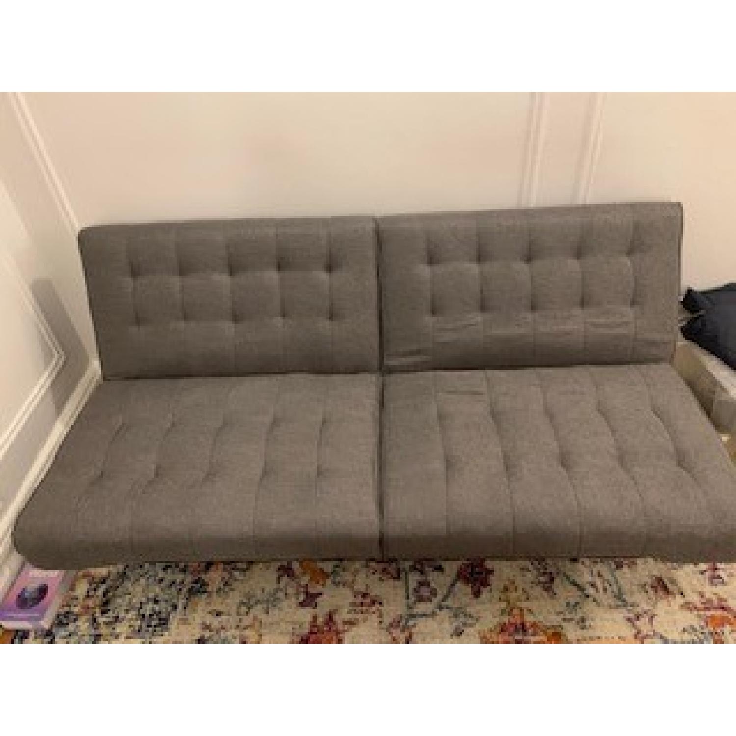 target gray futon