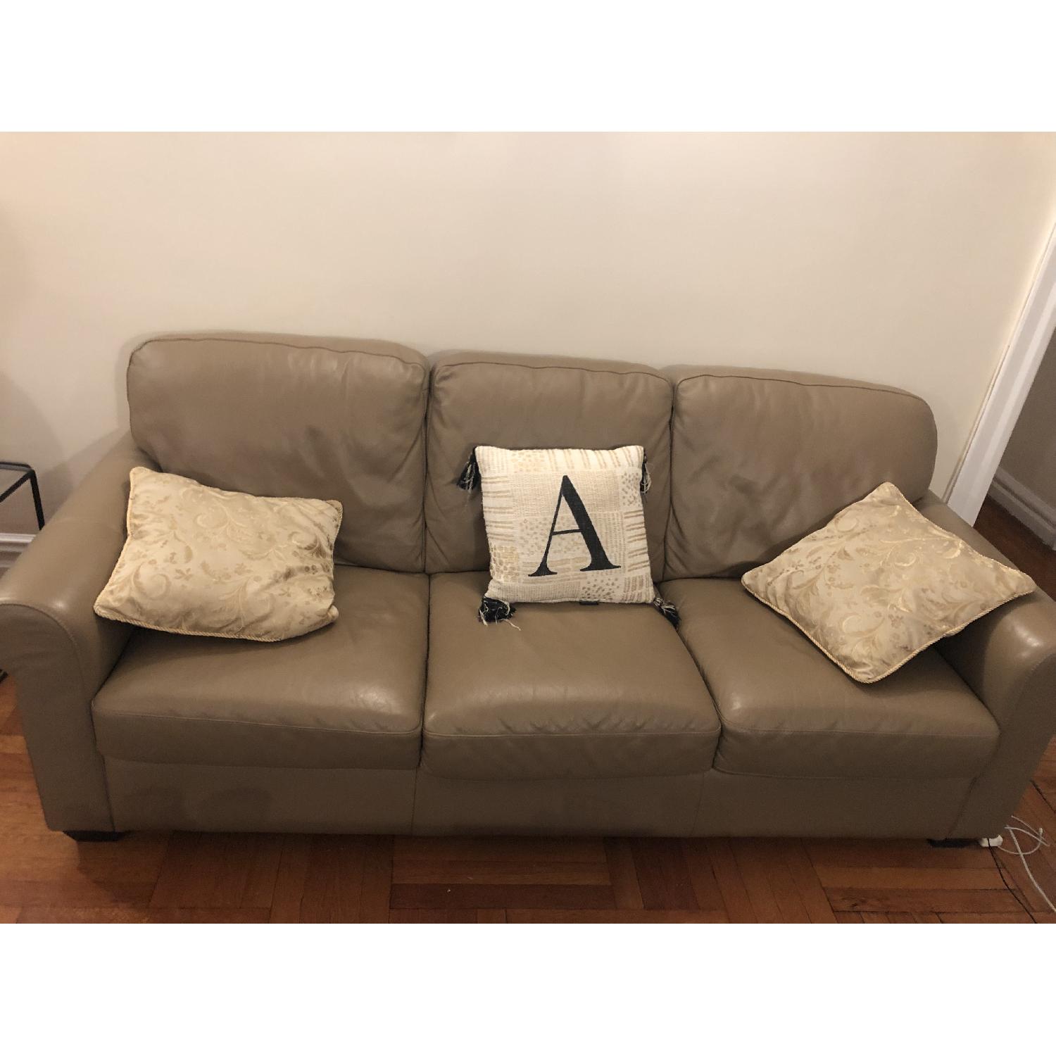 J.C. Penny Premium Leather Sofa - image-6