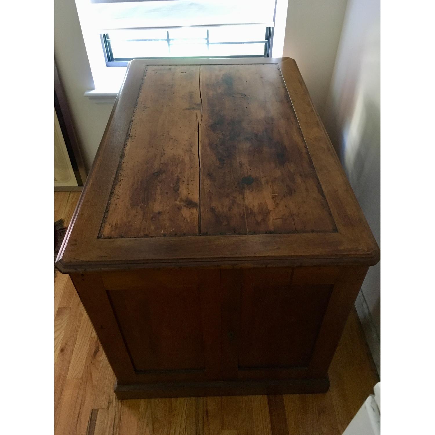 Antique Solid Wood Desk - image-2