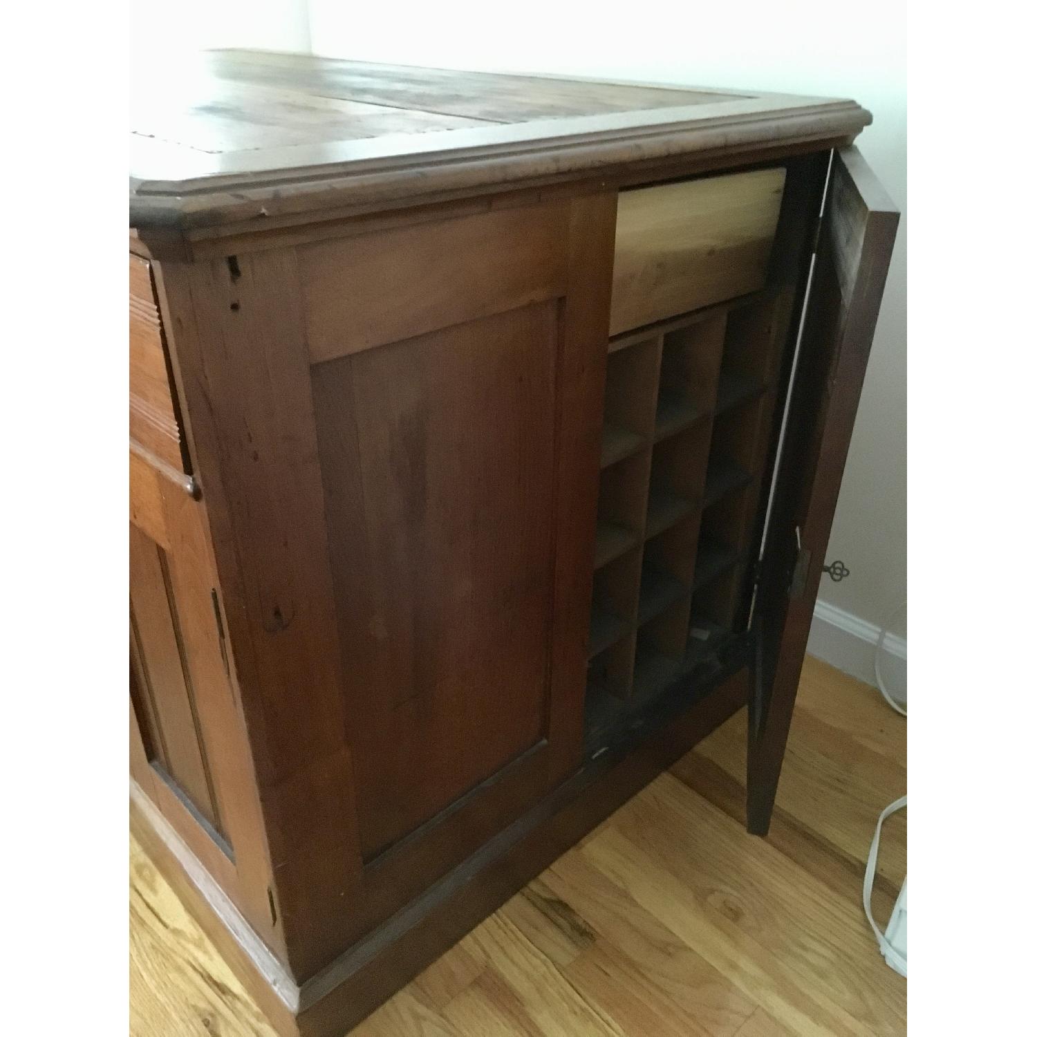 Antique Solid Wood Desk - image-4