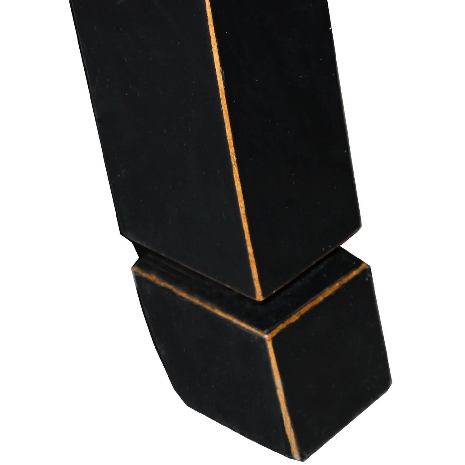 Vintage 1-Drawer Black Elm Coffee Table - image-3