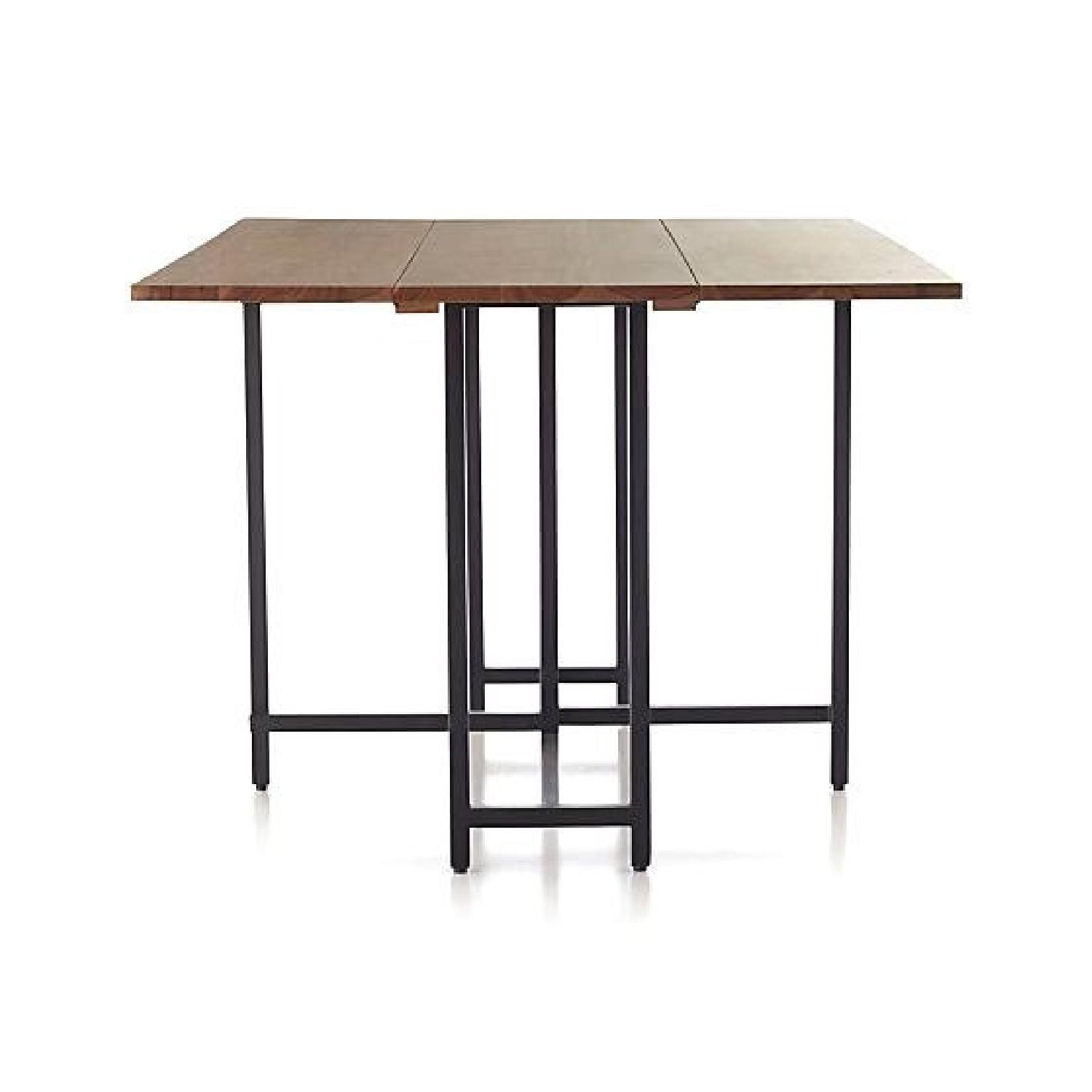 Crate & Barrel Origami Drop Leaf Rectangular Dining Table - image-0