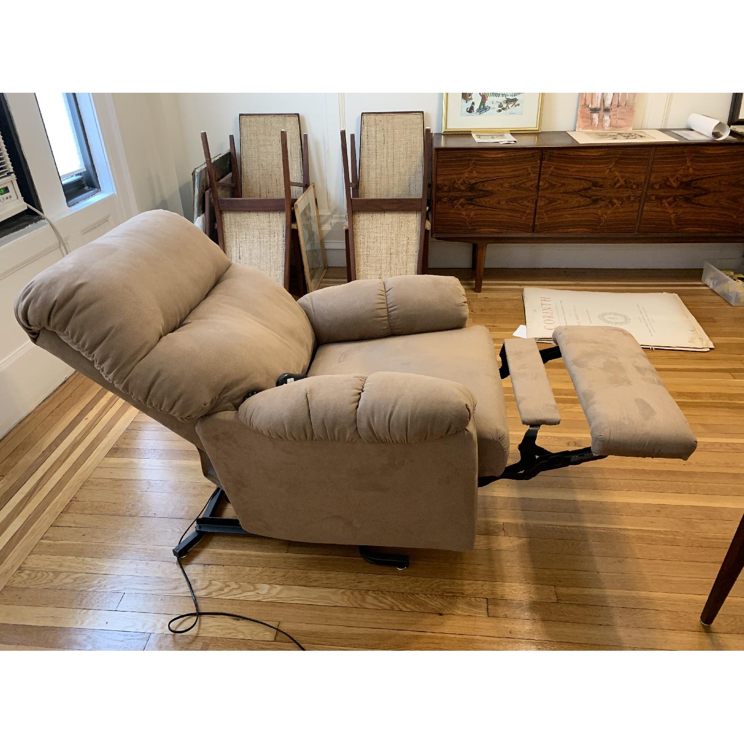 Raymour & Flanigan Beige Coco Power Lift Recliner - image-4