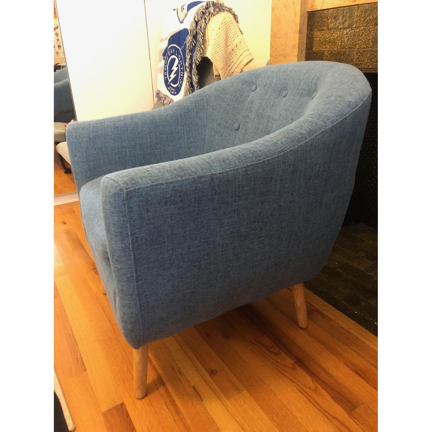 Langley Street Naperville Barrel Accent Chair AptDeco