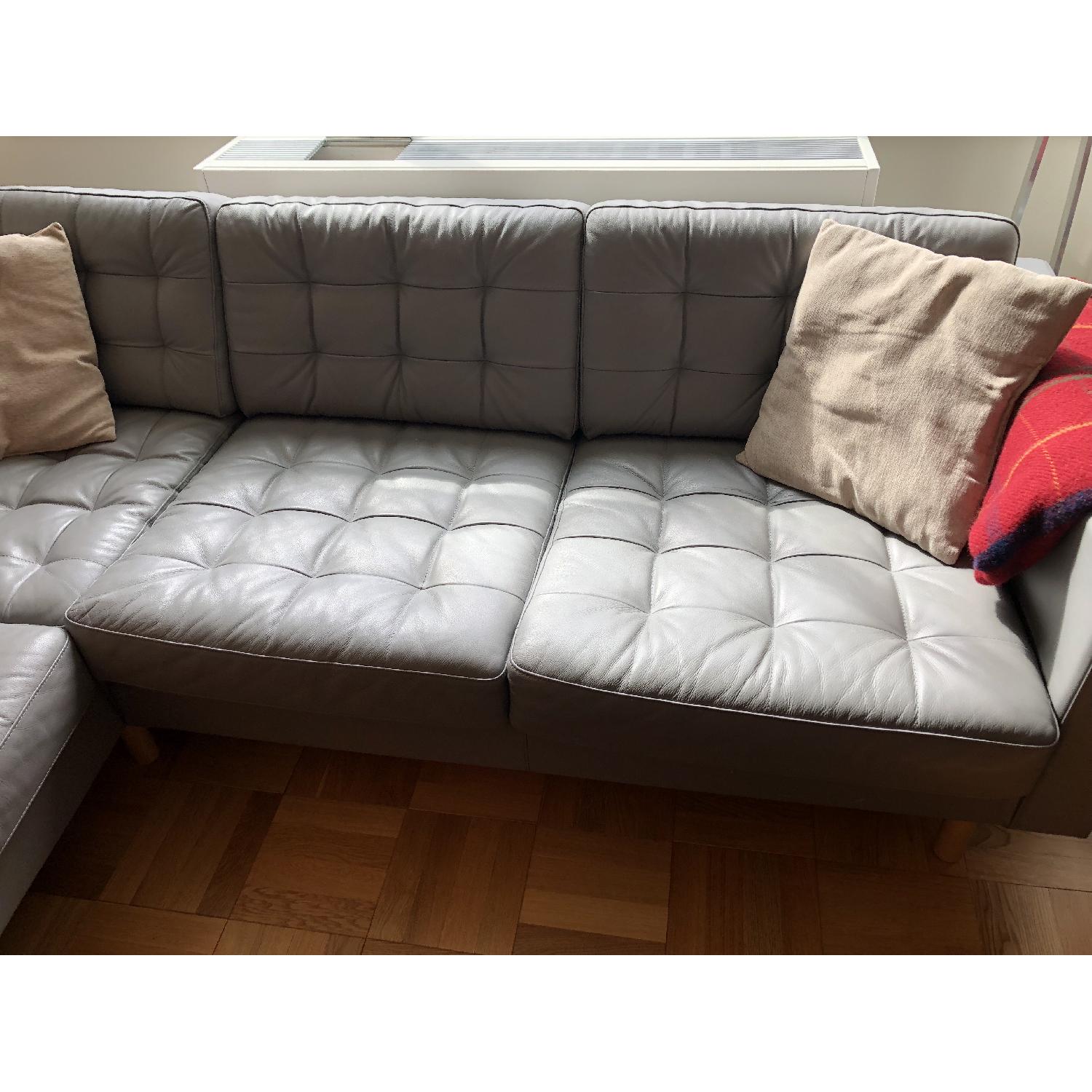 Ikea Landskrona 5-Seat Corner Grey Sectional Sofa - image-3
