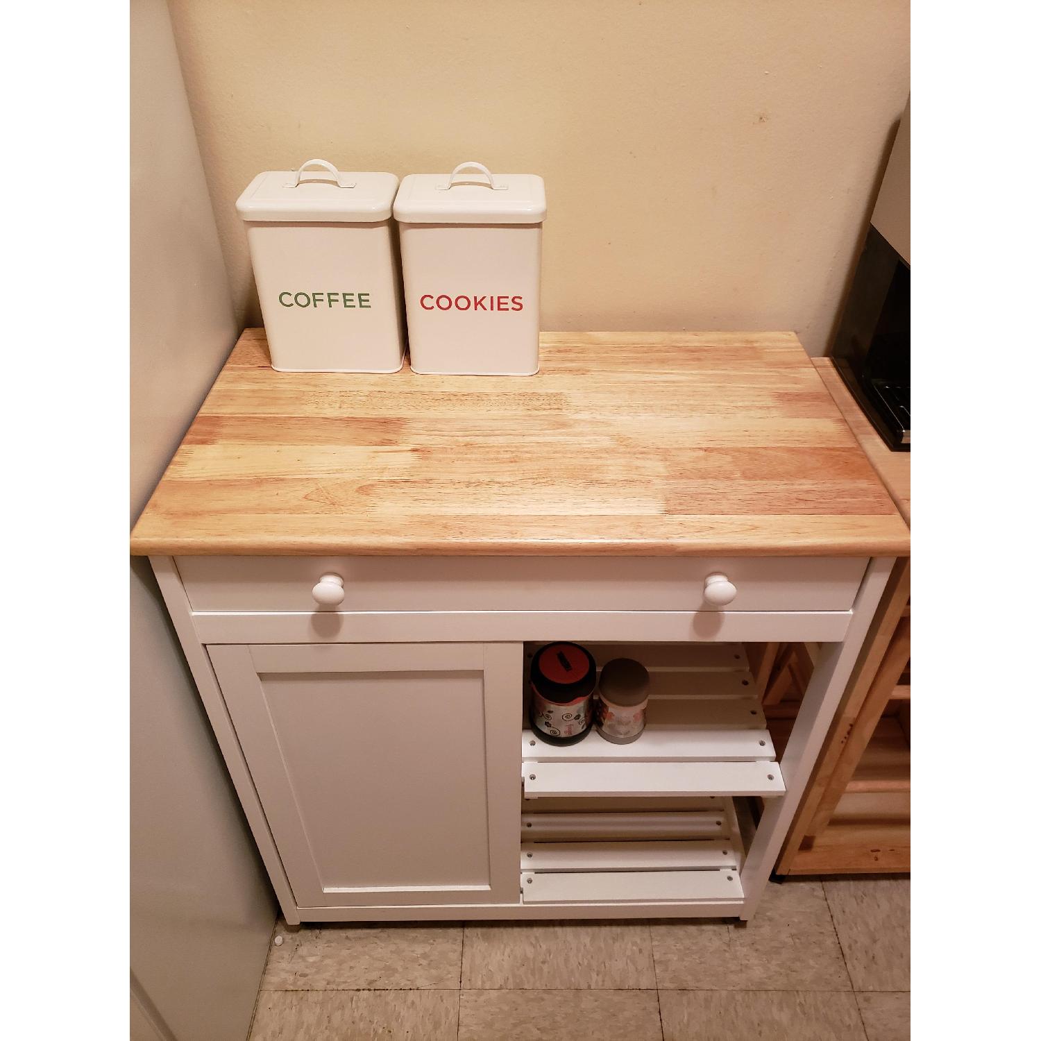 Catskill Craftsmen Cottage White Kitchen Cart - image-2