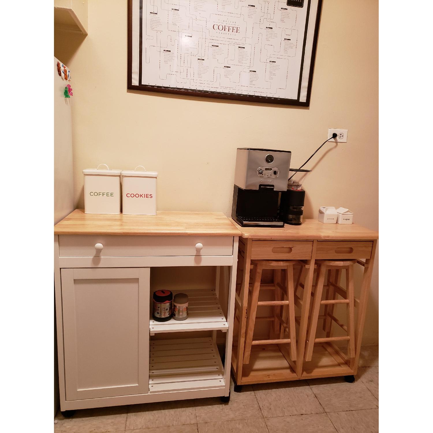Catskill Craftsmen Cottage White Kitchen Cart - image-3