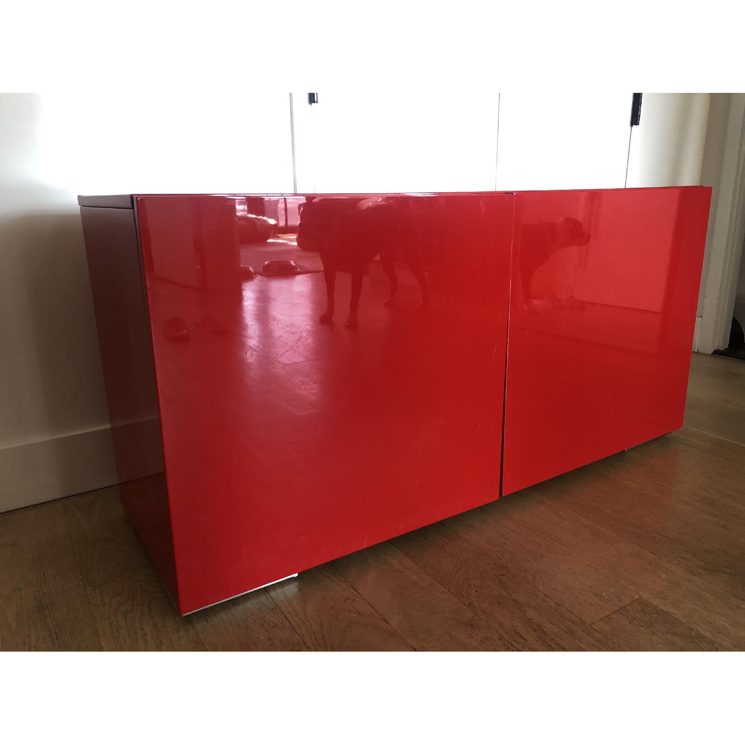 CB2 Fuel Red Credenza - image-1