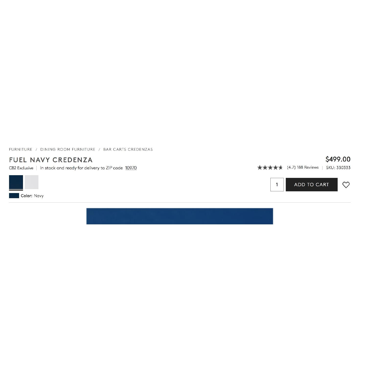 CB2 Fuel Red Credenza - image-5