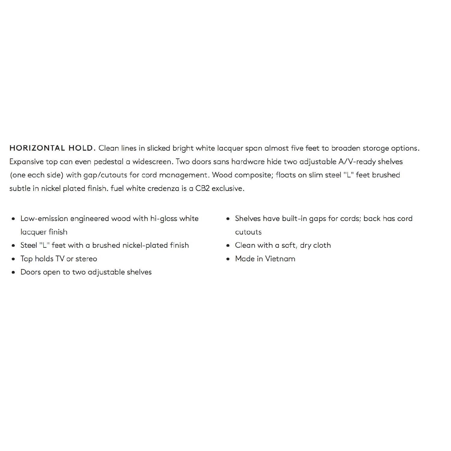 CB2 Fuel Red Credenza - image-6