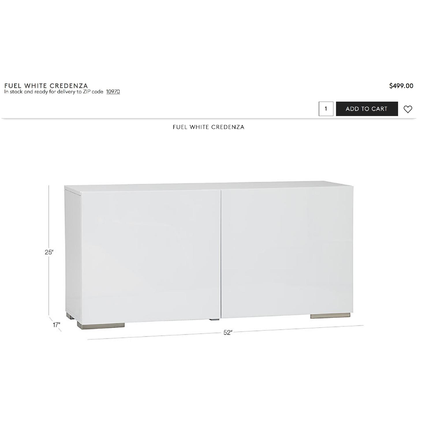 CB2 Fuel Red Credenza - image-7