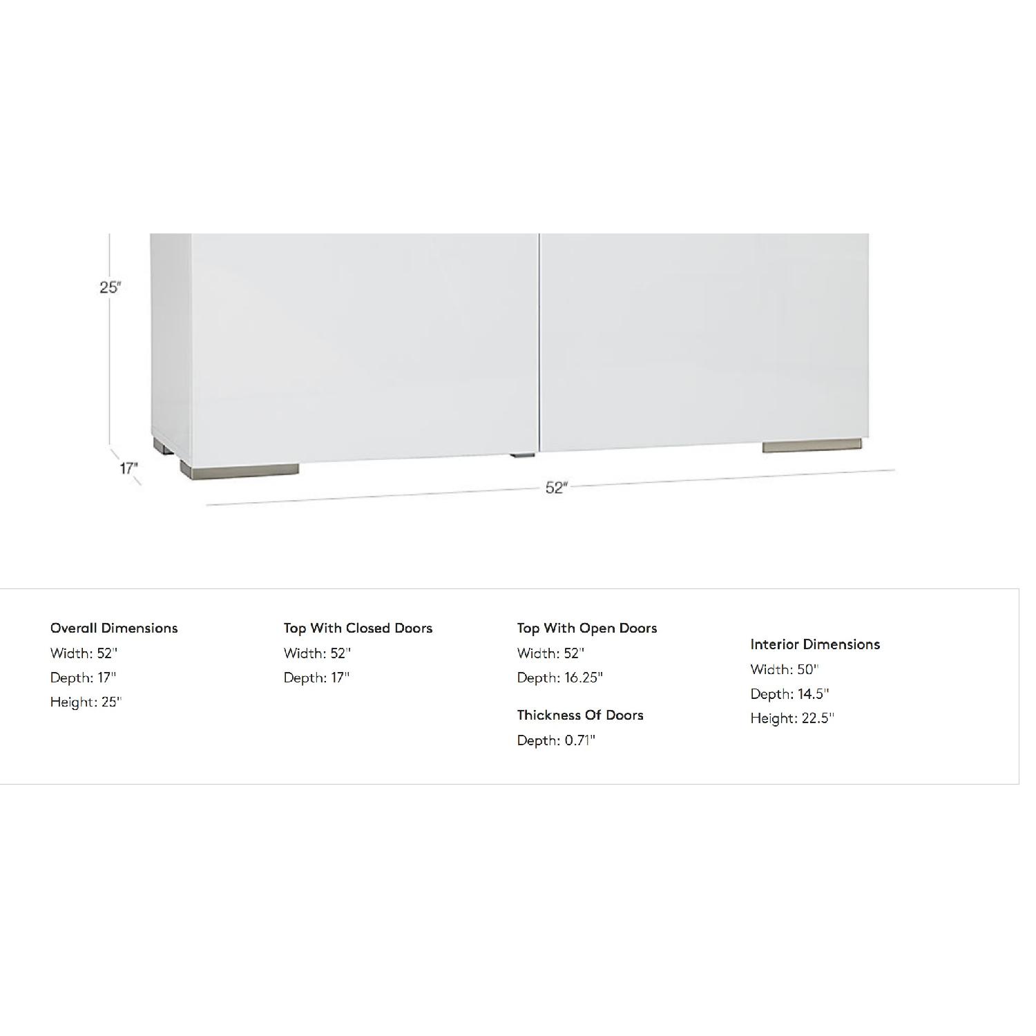 CB2 Fuel Red Credenza - image-10