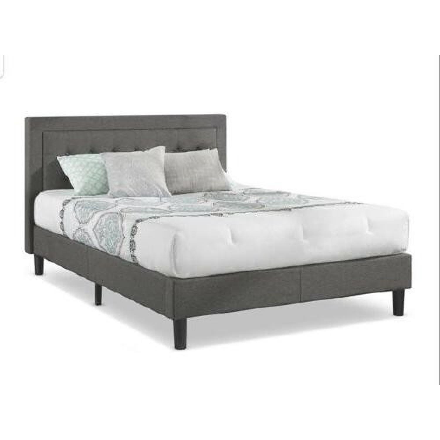 Zinus Full Size Upholstered Bed Frame AptDeco