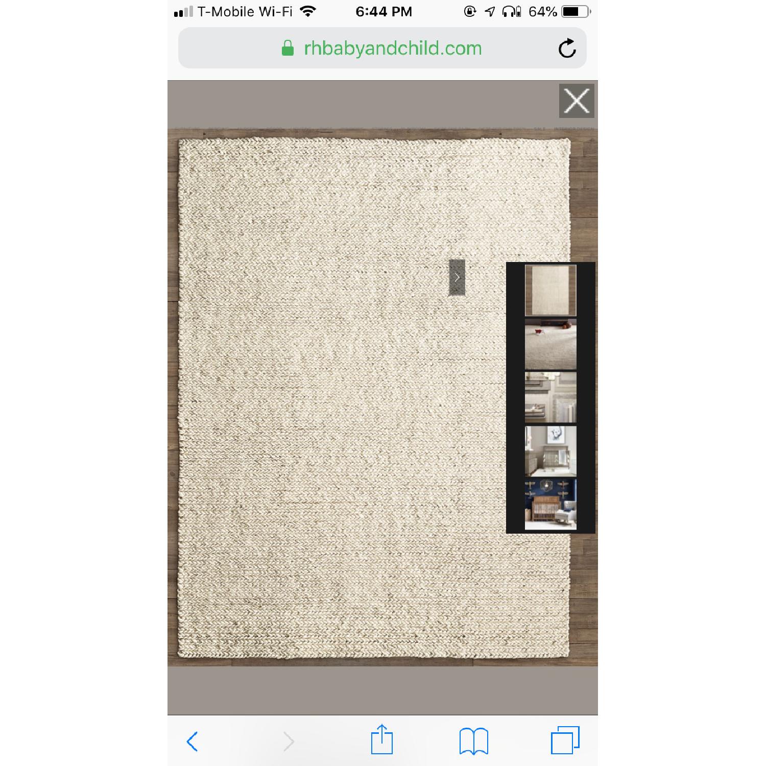 Restoration Hardware Chunky Braided Wool Rug - image-5