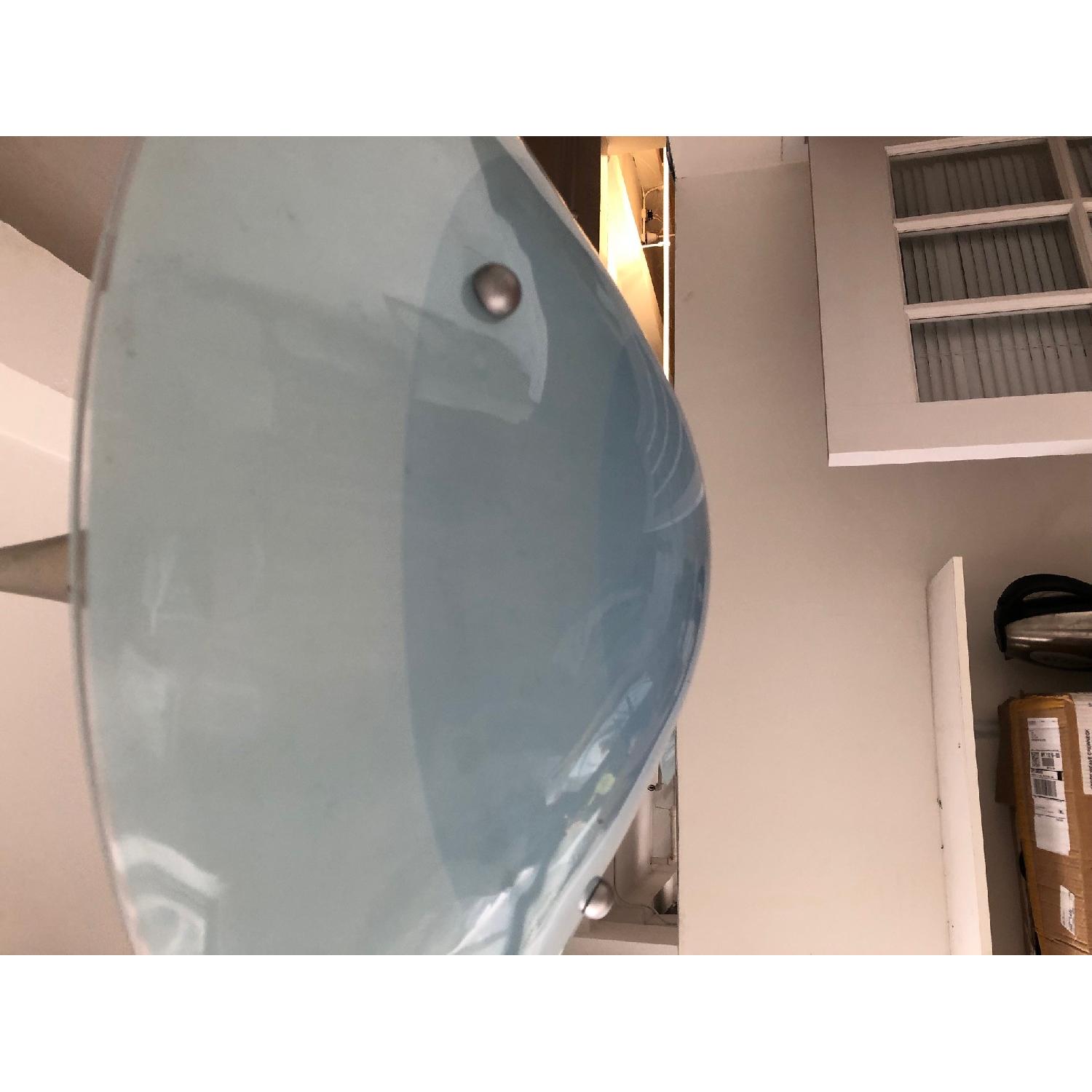 Reclaimed Three Shade Blue Glass Shade - image-2