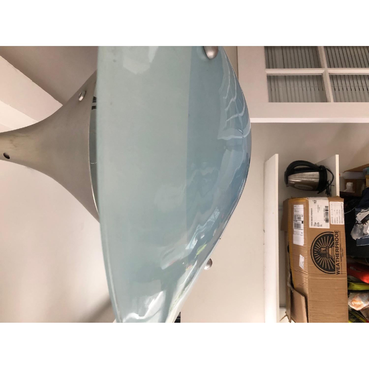 Reclaimed Three Shade Blue Glass Shade - image-3