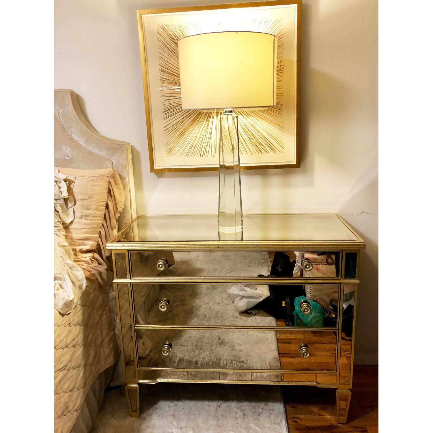 Z Gallerie Mirrored Chest/Nightstand AptDeco