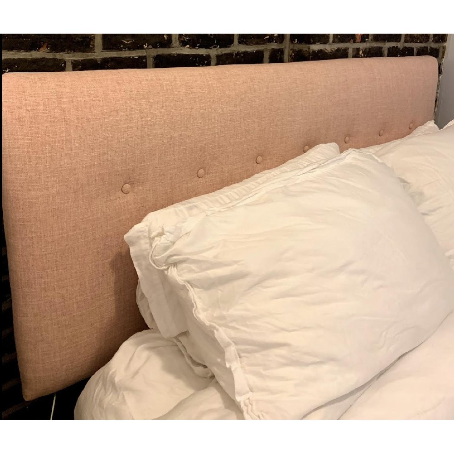 George Oliver Upholstered Pink Queen Headboard - image-2