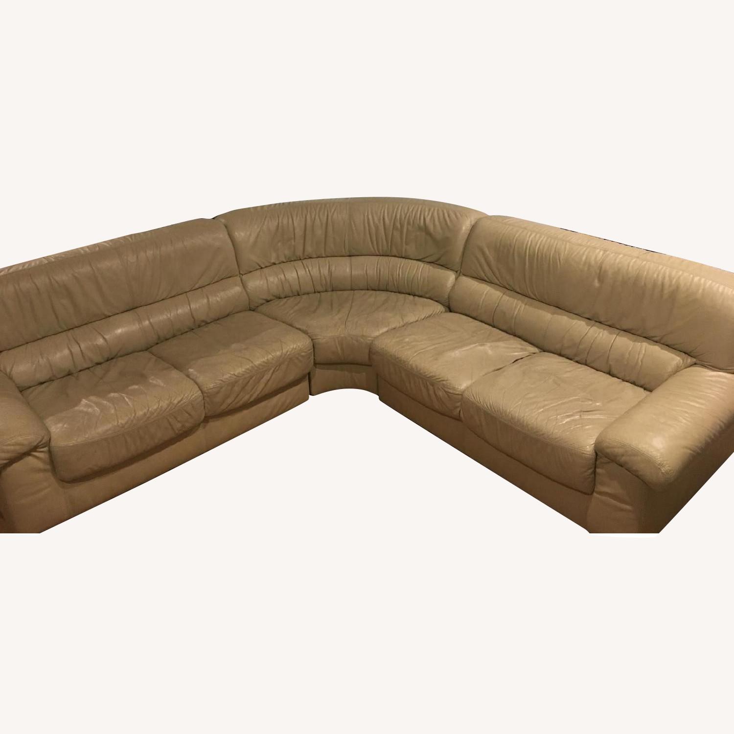 Natuzzi 3 Piece L Shaped Sectional Sofa AptDeco natuzzi-3-piece-l-shaped-sectional-sofa-aptdeco