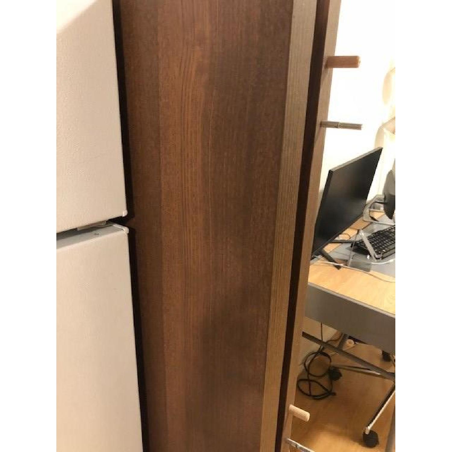 Full Size MALM Ikea High Bed Frame w/ 2 Storage Boxes - image-1