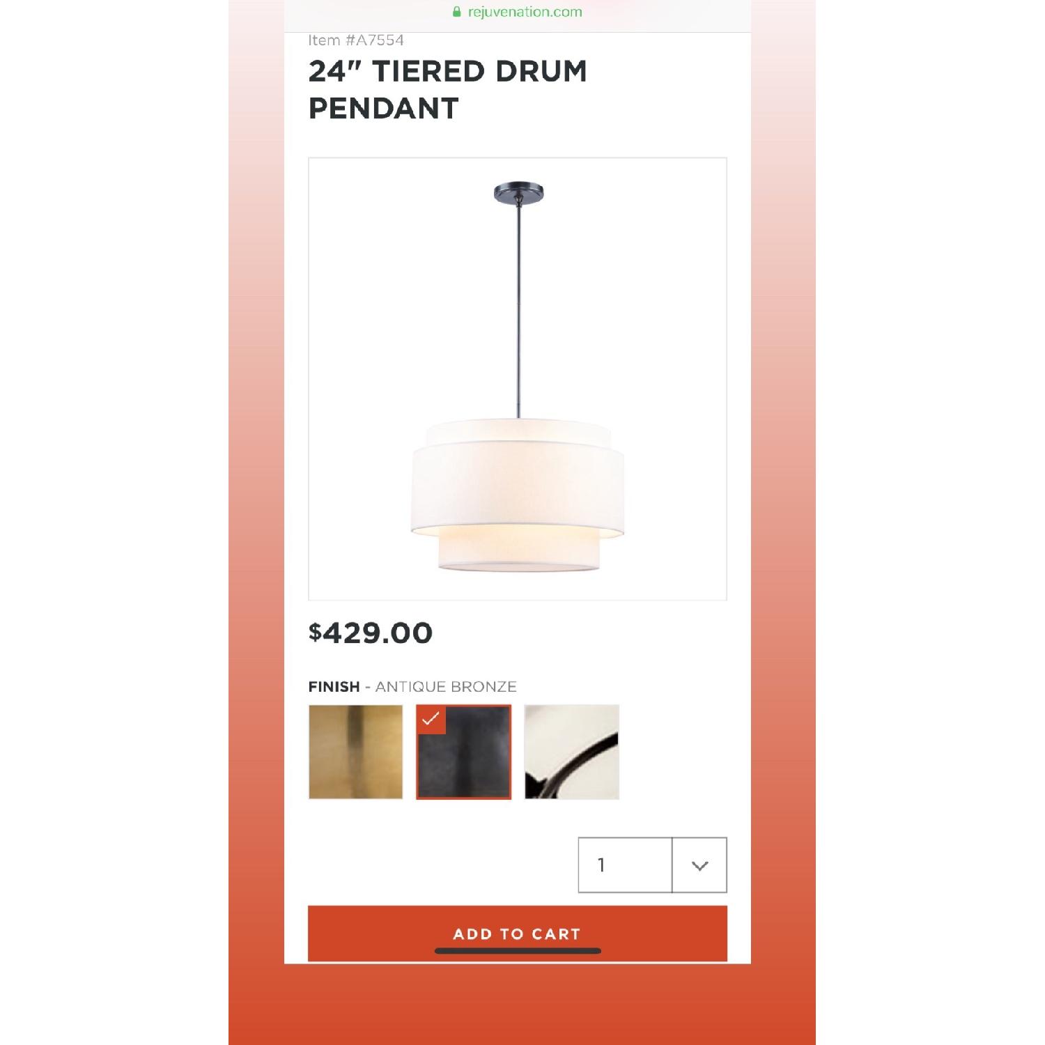 Rejuvenation Small Tiered Drum Pendant - image-1