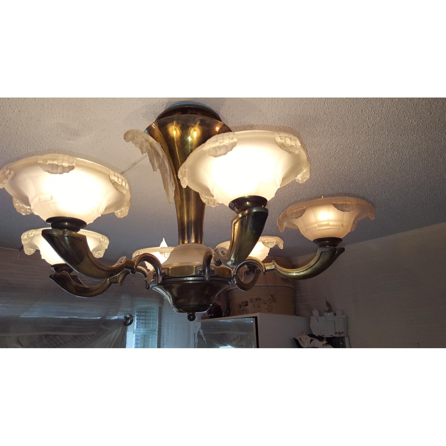 Vintage Art Deco Chandelier - image-1
