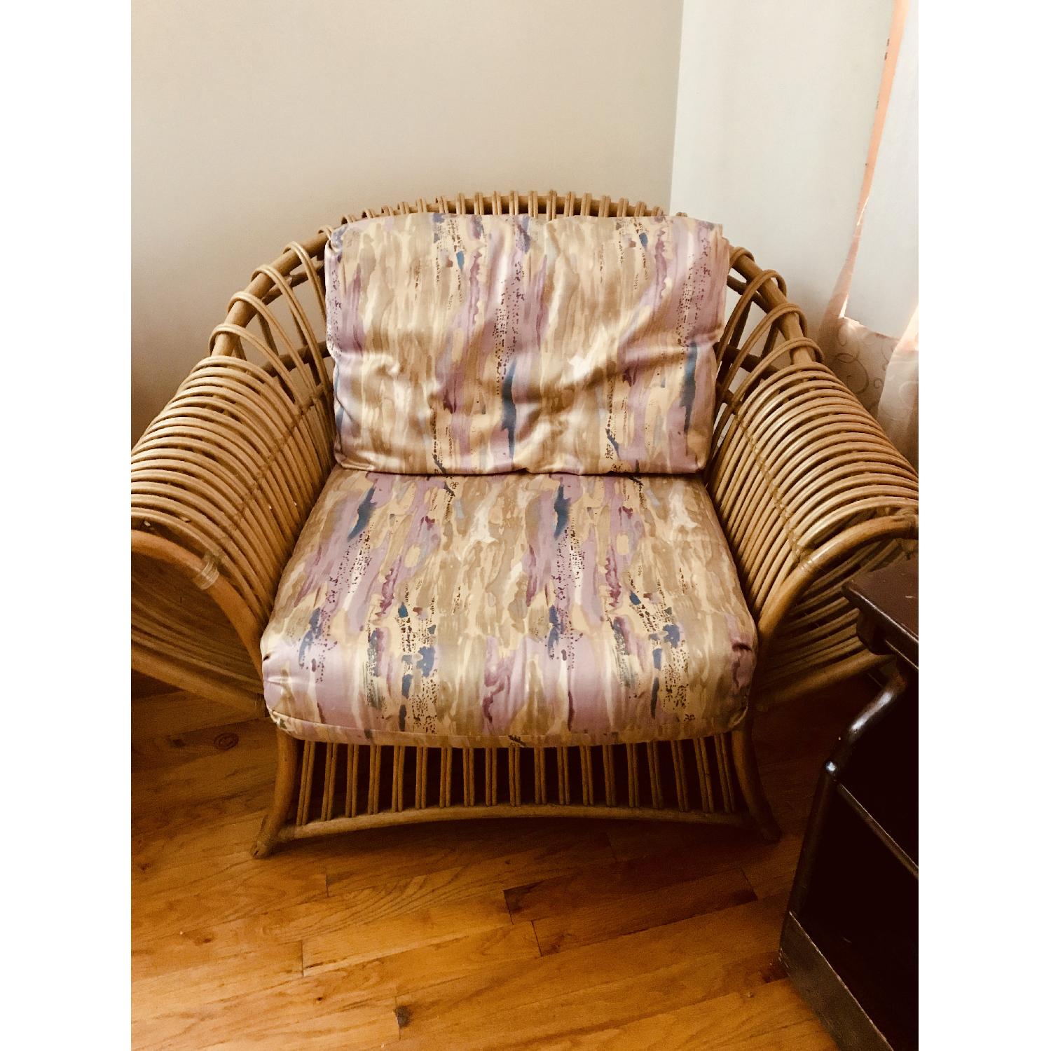 Rattan Frame Armchair - image-1