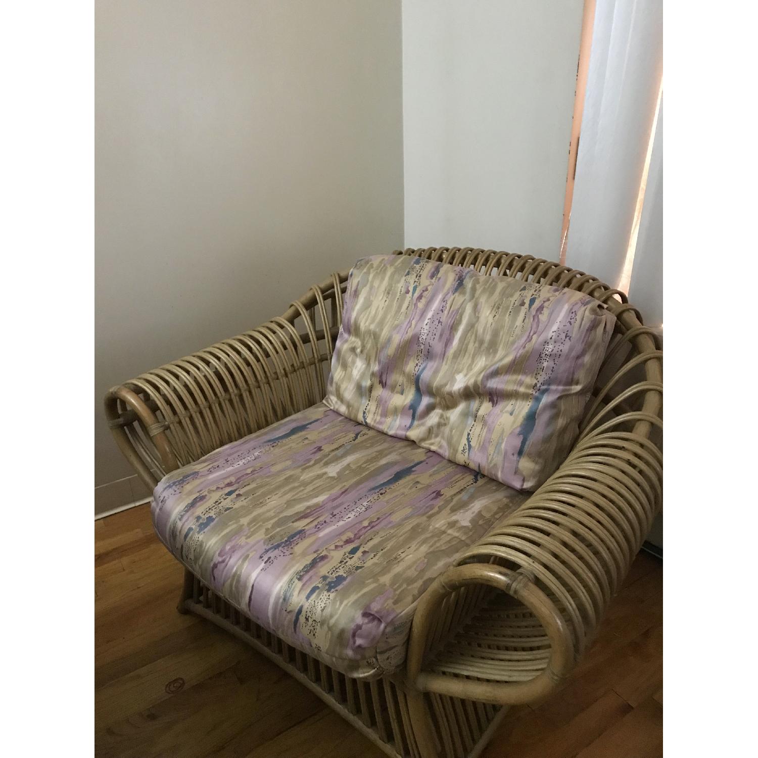 Rattan Frame Armchair - image-2