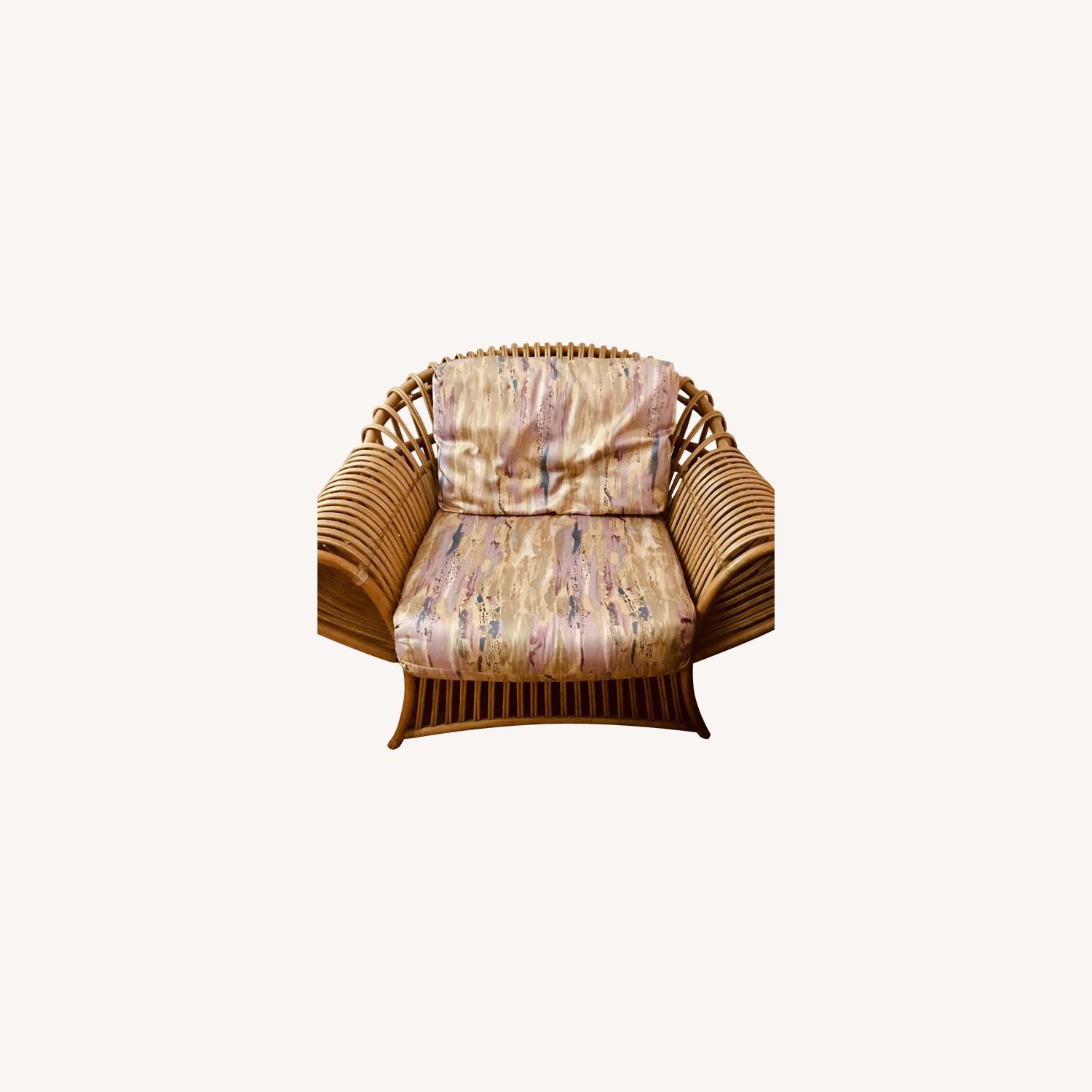 Rattan Frame Armchair - image-0